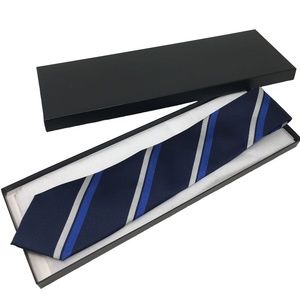 NWOT Tommy Hilfiger Stripe Silk Tie Navy Blue